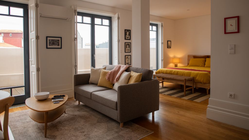 Spacious Studio w/ Balcony & AC by LovelyStay