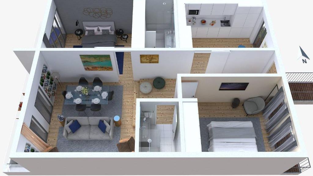 Central 2BDR Apartment with Balcony by LovelyStay