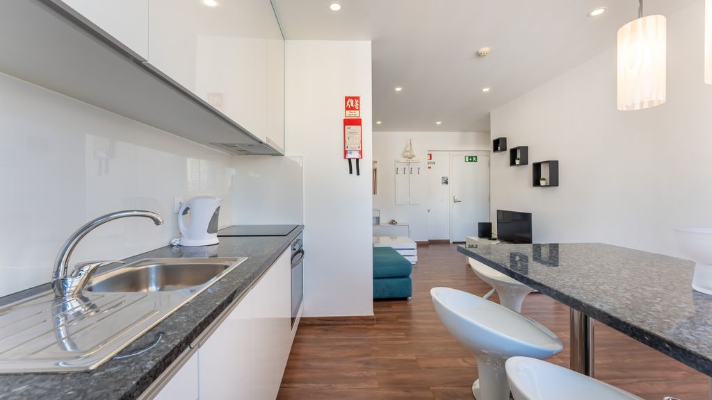 Serene Blue 1 BDR Flat With Balcony by LovelyStay