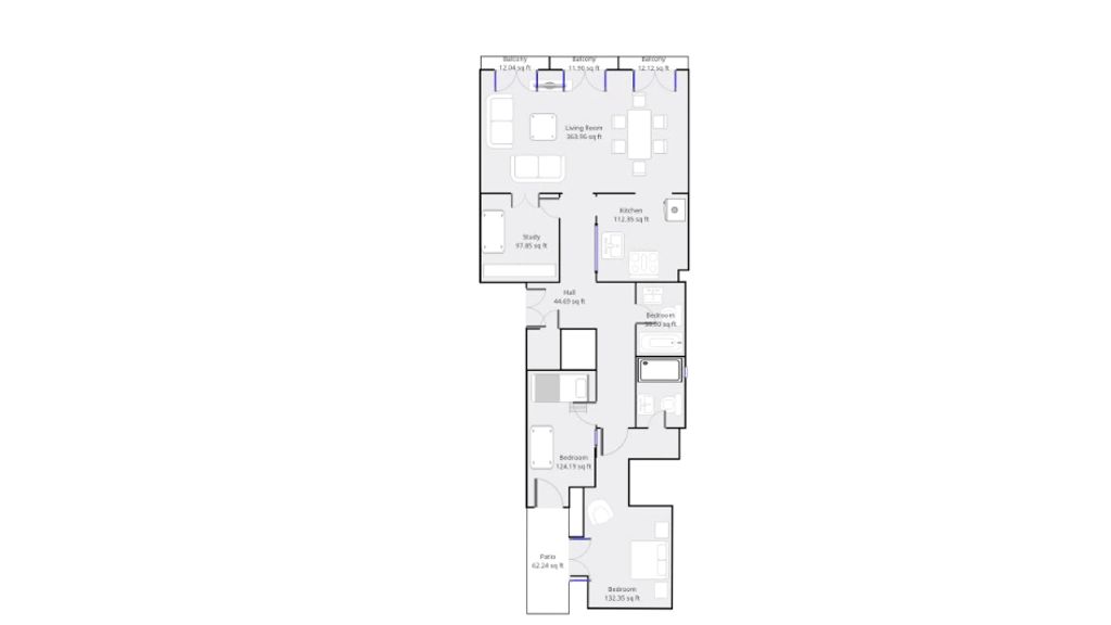 3 Bedroom Downtown Wonderwall by LovelyStay